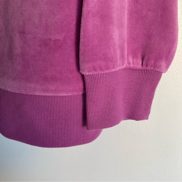 *DONATED* WILD FABLE NWOT Quarter Zip Velour Tunic Sweatshirt - Purple - Picture 13 of 14